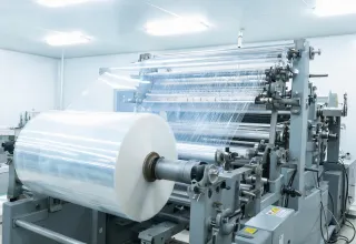 Packaging film roll